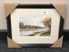 After Tom MacDonald : Corbridge, reproduction in colours, signed in pencil, 13 cm by 20 cm, framed.