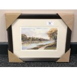 After Tom MacDonald : Corbridge, reproduction in colours, signed in pencil, 13 cm by 20 cm, framed.