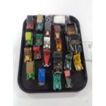 A box of die cast cars,