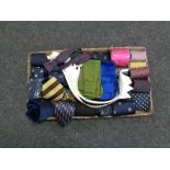 A tray of assorted ties,