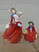 Two Royal Doulton figures - Linda HN2106 and Autumn Breeze HN1934