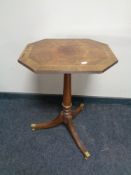 A Victorian style Barker Furniture octagonal inlaid wine table