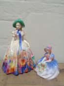Two Royal Doulton figures - Easter Day HN 2039 and Monica HN 1469