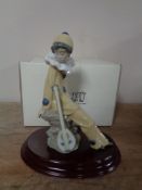 A boxed Nao figure 1054 Pierrot with mandolin