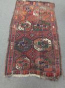 An antique Bokhara rug, Afghanistan,