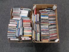 Two boxes of CD's