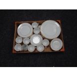 A box of Noritake Regency gold tea and dinner service