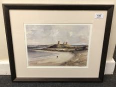 After Tom MacDonald : Dunstanburgh, reproduction in colours, signed in pencil, 21 cm by 30 cm,