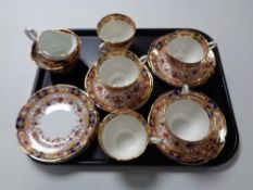 A tray of twenty pieces of Royal Stuart Spencer Stevenson bone tea china