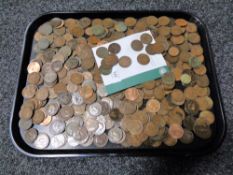 Approximately 5kg of antique and later copper One Pence coins.