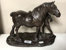 A Heredities Limited edition figure 'The Clydesdale' by Robert Donaldson, Limited Edition No.