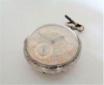 A silver pocket watch, Chester 1902.