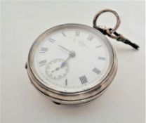 A silver Waltham pocket watch, import marks, cased numbered 1400443, movement 20754820.