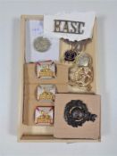A collection of 20th century military badges
