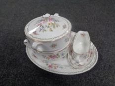 Five pieces of Paragon Tay San dinner ware to include two lidded tureens,