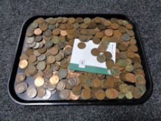 Approximately 5kg of antique and later copper One Pence coins.