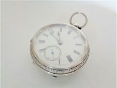 A silver pocket watch, Chester 1897.