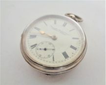 A silver pocket watch, Chester 1900, Lancashire Watch co. London & Prescot.