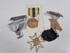 Four WWII era French and American medals