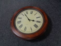 An occasional table with battery operated quartz clock top (lacks legs)