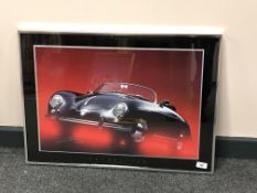 After René Staud, A limited edition Porsche print, signed and numbered 197/500,