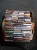 Two boxes of assorted CD's and movie soundtracks