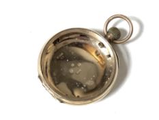 A 9ct gold pocket watch case only, 26.7g.