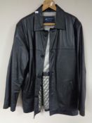 A Gents black leather Armando jacket size L.