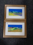 Two Stella Parslow signed prints, Roots De Les Alpes II, together with Les Bronnies.