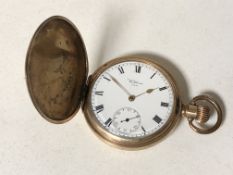 A Denison Watch Cases Waltham pocket watch,