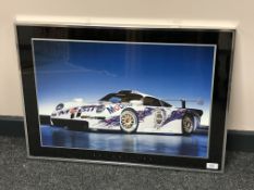 After René Staud, A limited edition Porsche print, signed and numbered 157/500,