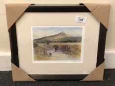 After Tom MacDonald : Roseberry Topping, reproduction in colours, signed in pencil, 13 cm by 18 cm,