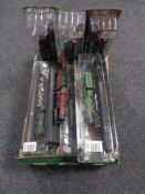 A box containing 14 Great British Locomotive Collection models.