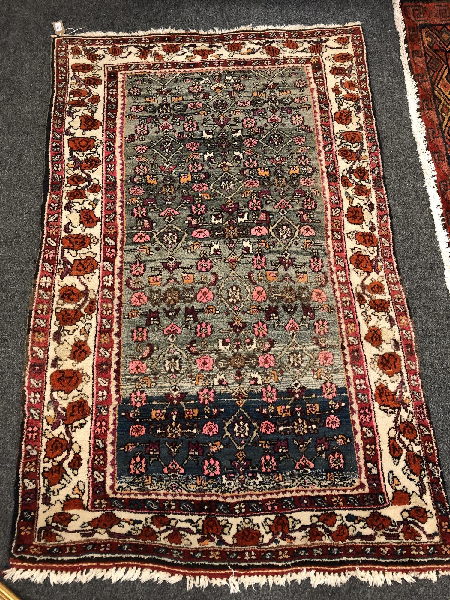 An antique Malayer rug, West Persia,