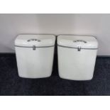 A pair of Craven motorcycle panniers.