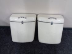 A pair of Craven motorcycle panniers.