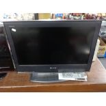 A Sony Bravia 26'' LCD TV with remote, no lead.