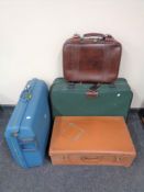 Four luggage cases to include Antler,