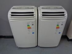 Two Home Base portable air conditioning units.