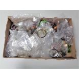 A box containing a quantity of assorted costume jewellery.