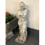 A concrete figure of the Venus de Milo, height 105 cm.