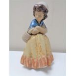 A Lladro figure of a girl with basket (matte finish)