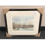 After Tom MacDonald : The Tall Ships, Newcastle, reproduction in colours, signed in pencil,