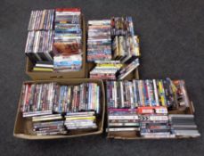 Four boxes of DVD's