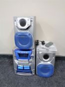 A Panasonic hifi with speakers