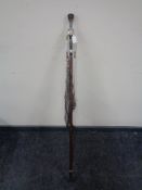 A vintage Hardy Brothers landing net/wading staff.