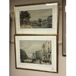 A gilt framed colour print depicting Regent Circus, 42 cm x 30 cm,