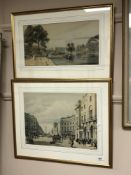 A gilt framed colour print depicting Regent Circus, 42 cm x 30 cm,