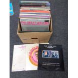 A box of vinyl LP's, Motown,