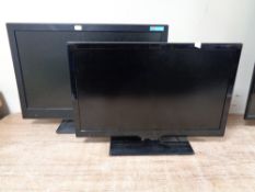 A Bush 24 inch LED TV together with a further Digihome 22 inch LCD TV